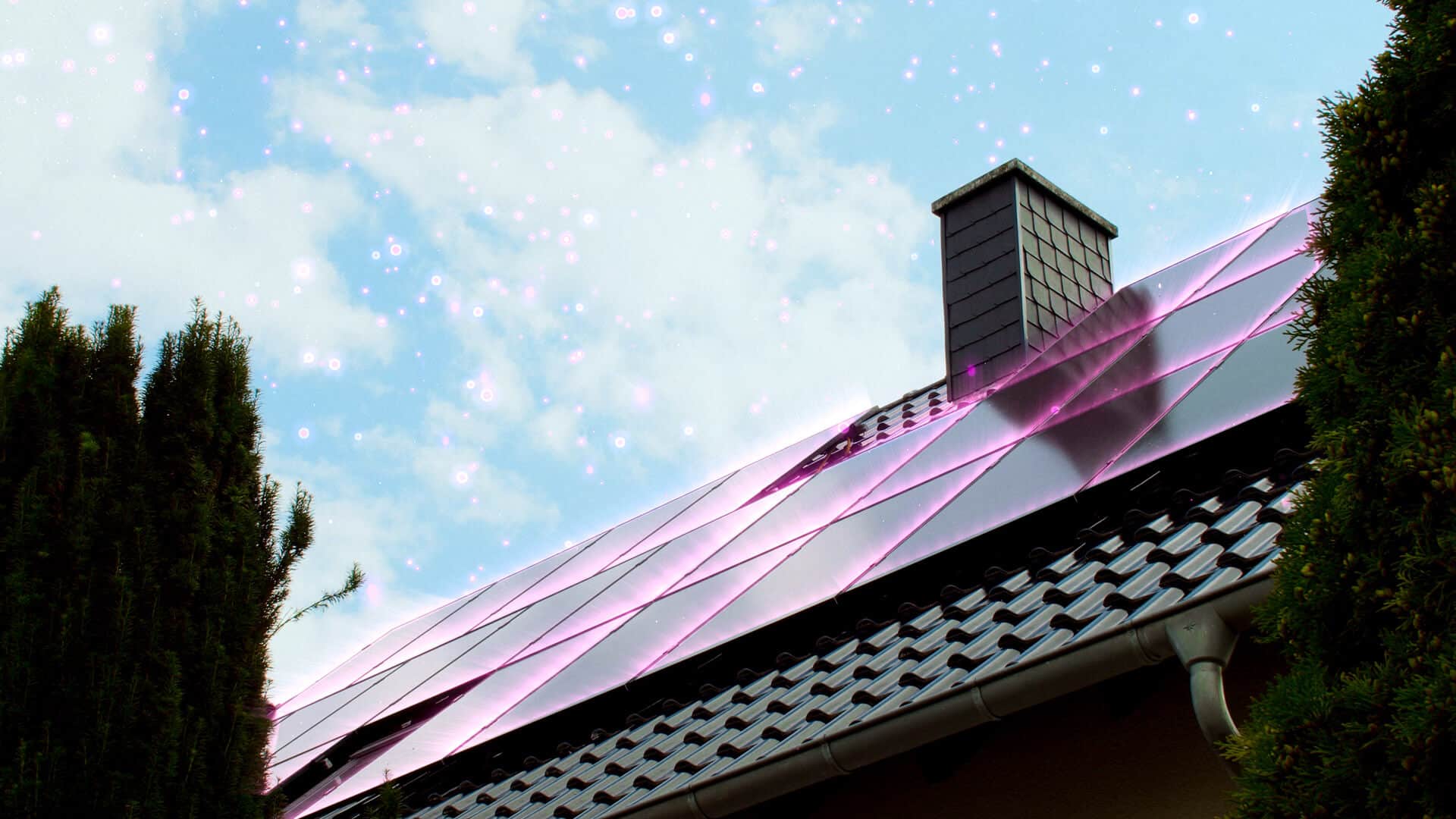 Dach mit Solaranlage von 1KOMMA5°